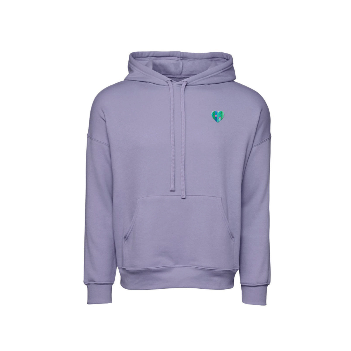 Drop-Shoulder Sponge Fleece Hoodie